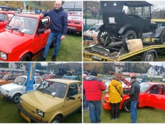 Retro klimat na Rytro Bazarze PRL. Były wspomnienia, zakup części i dzielenie się motoryzacyjną pasją