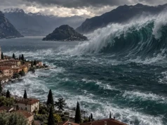 Włoskie jezioro potrafi stworzyć gigantyczne tsunami. Ludzie sami je napędzają