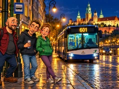 Tej nocy godzina 2:00 będzie dwa razy. Tak pojadą nocne autobusy w Krakow