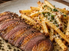 Gęsina w restauracyjnym wydaniu ‒ z zielonym pieprzem i truflowymi frytkami