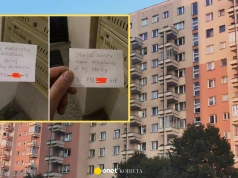 Kartki od flipperów w skrzynkach na listy. Taki ma na nich sposób
