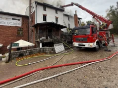 Płonie restauracja w Bytowie. Na miejscu 15 zastępów straży