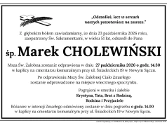 Smutek w Nowym Sączu. Nie żyje Marek Cholewiński. Miał zaledwie 51 lat…