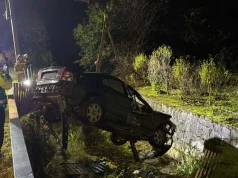 Mąkolno - auto w rzece