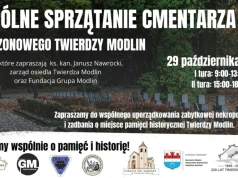 Wspólne sprzątanie cmentarza w Twierdzy Modlin. Mieszkańcy mogą włączyć się w akcję