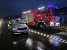 Potrącenie pieszego w centrum Markuszowa. Poszkodowany trafił do szpitala