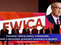 Czarzasty i liderzy Lewicy w Rzeszowie. Mówili o obronności, granicach i przemocy w szkołach.