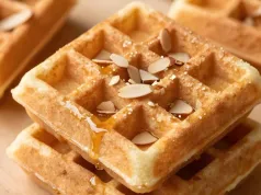 Połącz maślankę z mąką migdałową. Patent na niezwykle wyrośnięte gofry