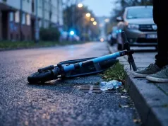 Kobieta trafiła do szpitala. Winowajcami… duet nastolatków na jednej hulajnodze