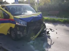 Wypadek z udziałem karetki