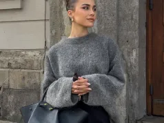 Kolory paznokci do szarego swetra. Te zestawienia wyglądają jak z modowego Instagrama