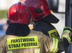 Pożar magazynu rolniczego w miejscowości Pomietów niedaleko Dolic