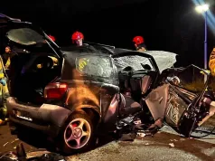 Koszmarny wypadek w Kamionce Wielkiej! Samochód dachował, cztery osoby trafiły do szpitala