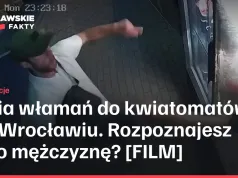Seria włamań do kwiatomatów we Wrocławiu. Rozpoznajesz tego mężczyznę?