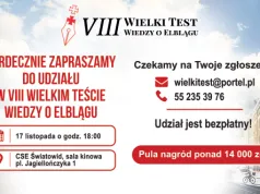 Zapraszamy na VIII Wielki Test Wiedzy o Elblągu. Pula nagród ponad 14 tys. zł!