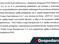 Oświadczenie European Defence Group Spółka Akcyjna