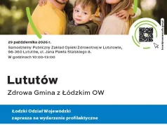 Lututów Zdrowa Gmina – jutro spotkanie profilaktyczne