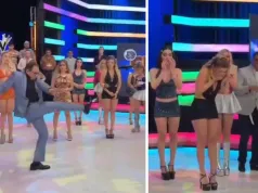 Kopnął drona prosto w twarz modelki! Dramatyczne sceny w telewizji na żywo