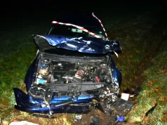 Pijany kierowca Volkswagena wjechał do rowu i uderzył w betonowy przepust. Usłyszał już zarzuty