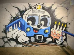 Kolorowa metamorfoza w Lublinie. Tunel kolejowy zamienił się w galerię graffiti