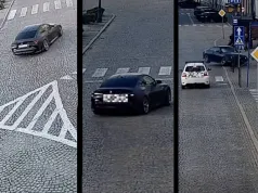 To były popisy. 22-latek driftował i tak wpadł w pieszego w Nowym Sączu. Nowe nagranie