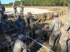 US Army ćwiczy kopanie tymczasowych grobów polowych