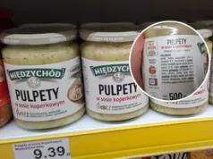 W Dino zauważyłam pulpety w sosie koperkowym. Jedna rzecz na etykiecie szczególnie przykuwa uwagę