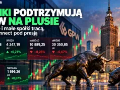 Banki utrzymują GPW na plusie. Średnie i małe spółki tracą, NewConnect pod presją