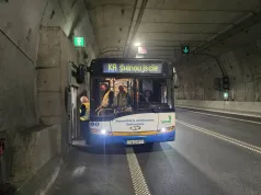 Świnoujście. Kierowcy Komunikacji Autobusowej ćwiczyli procedury bezpieczeństwa w tunelu pod Świną