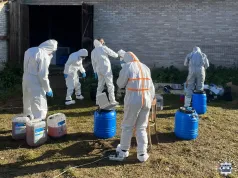 Policja ujawniła fabrykę narkotyków w gminie Sadowie. W środku było 680 kilogramów klefedronu
