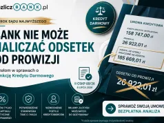 Bank nie może naliczać odsetek od prowizji. Sąd Najwyższy wzmacnia Sankcję Kredytu Darmowego