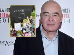 Grób Stanisława Tyma tonie w misiach. Wśród nich morze kwiatów i zniczy