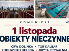 Funkcjonowanie obiektów MOSiR 1 listopada