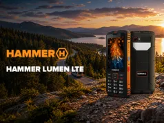 Telefon klawiszowy z baterią 7000 mAh i lampą kempingową. Nowy HAMMER LUMEN LTE