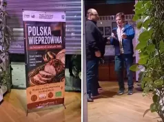 Płaci na promocję wieprzowiny. Pojechał sprawdzić, na co idą pieniądze, ale na spotkanie go nie wpuścili